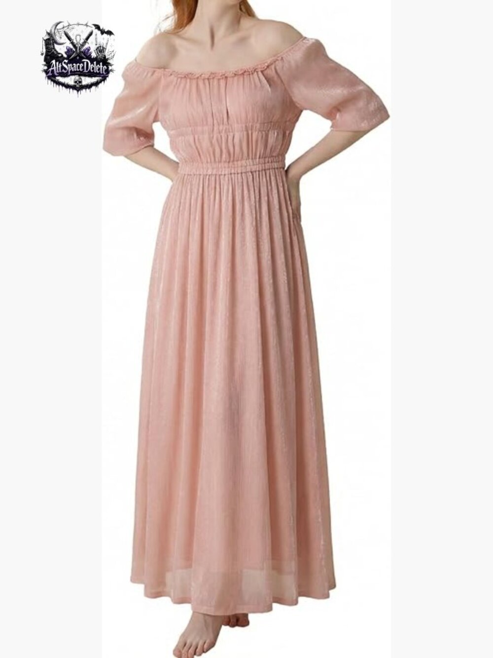 Flowy Renaissance Peasant Dress Medieval Costume Fairy Dress